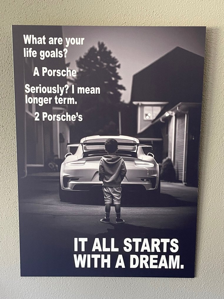 Poster pubblicitario in alluminio - Porsche - NO ENVIO A CANARIAS #1.0