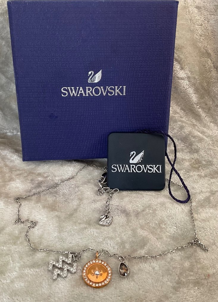 Swarovski aquarius necklace new arrivals