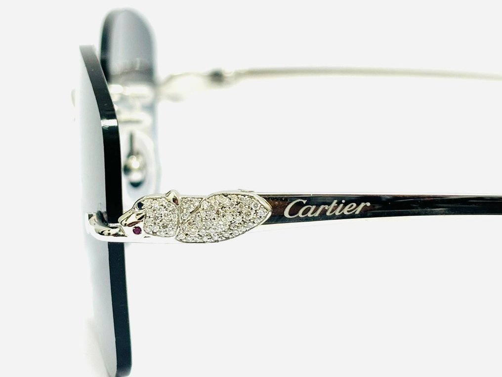 Cartier - Panthere SIlver 0.90 Ct Natural Diamond - Γυαλιά ηλίου #1.0