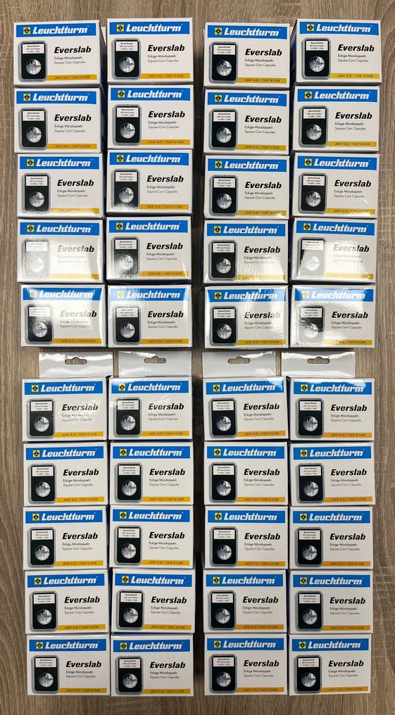 Kiegészítők. Leuchtturm - 200 muntcapsules EVERSLAB maat 19 - 24 - 39 - 41 mm (Nincs minimálár) #1.0