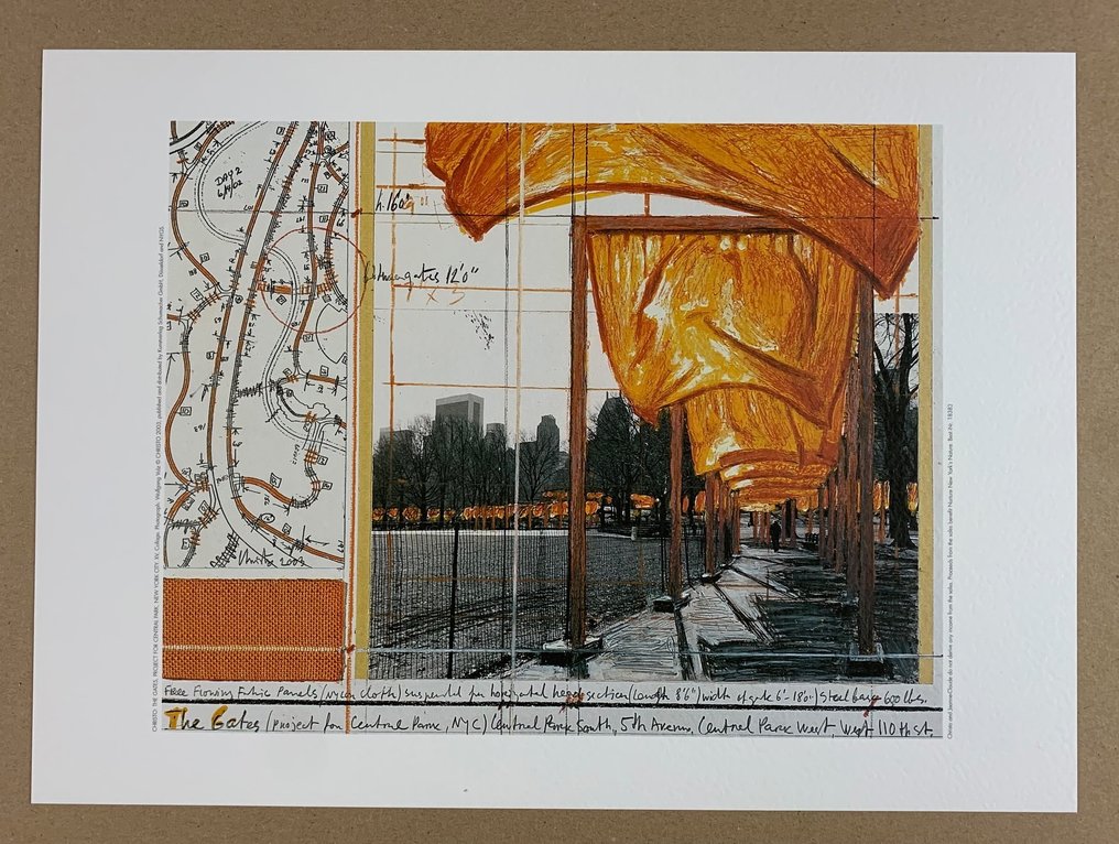 Christo (1935-2020) - The Gates XV - Artprint - 23 x 32 cm #1.0