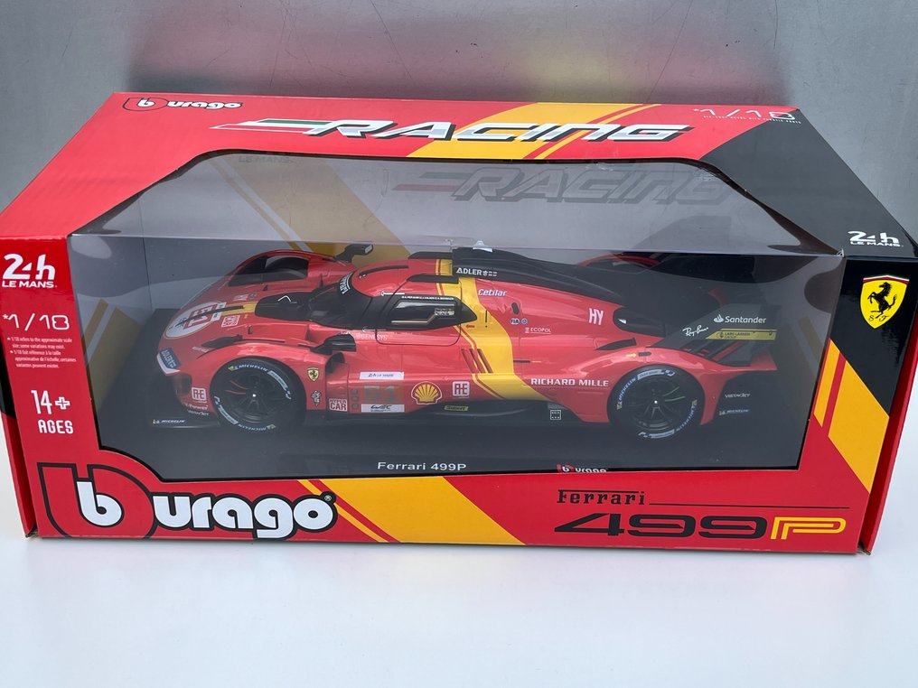 Bburago 1:18 - Model race car - Ferrari 499 P - Brand new in box! Winner of Le Mans 2023! NO RESERVE! #2.1
