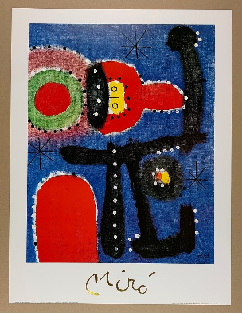 Joan Miro (1893-1983) - Peinture, 1954 - Artprint - 80 x 60 cm #1.0