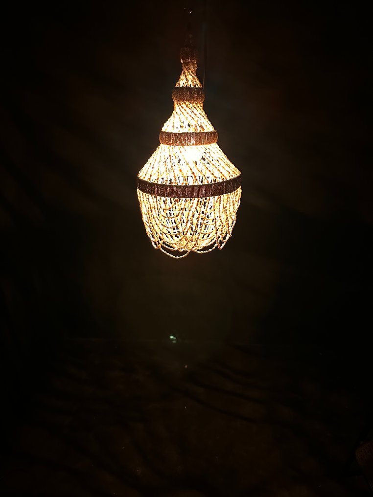 NO RESERVE PRICE - Πολυέλαιος - Εντυπωσιακό χειροποίητο φωτιστικό με κοχύλια - Shell #2.1