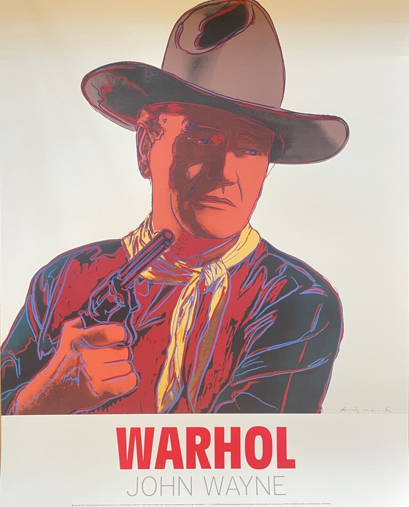 Andy Warhol (after) - (1928-1987), John Wayne, 1986, copyright 2013 The Andy Warhol Foundation for the Visual Arts, Inc, #1.0