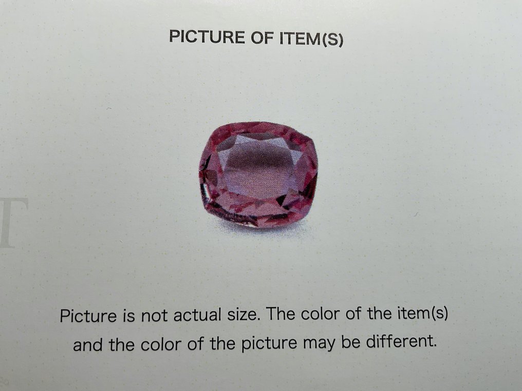 No Reserve Price Pink Sapphire 0.33 ct Antwerp Laboratory for