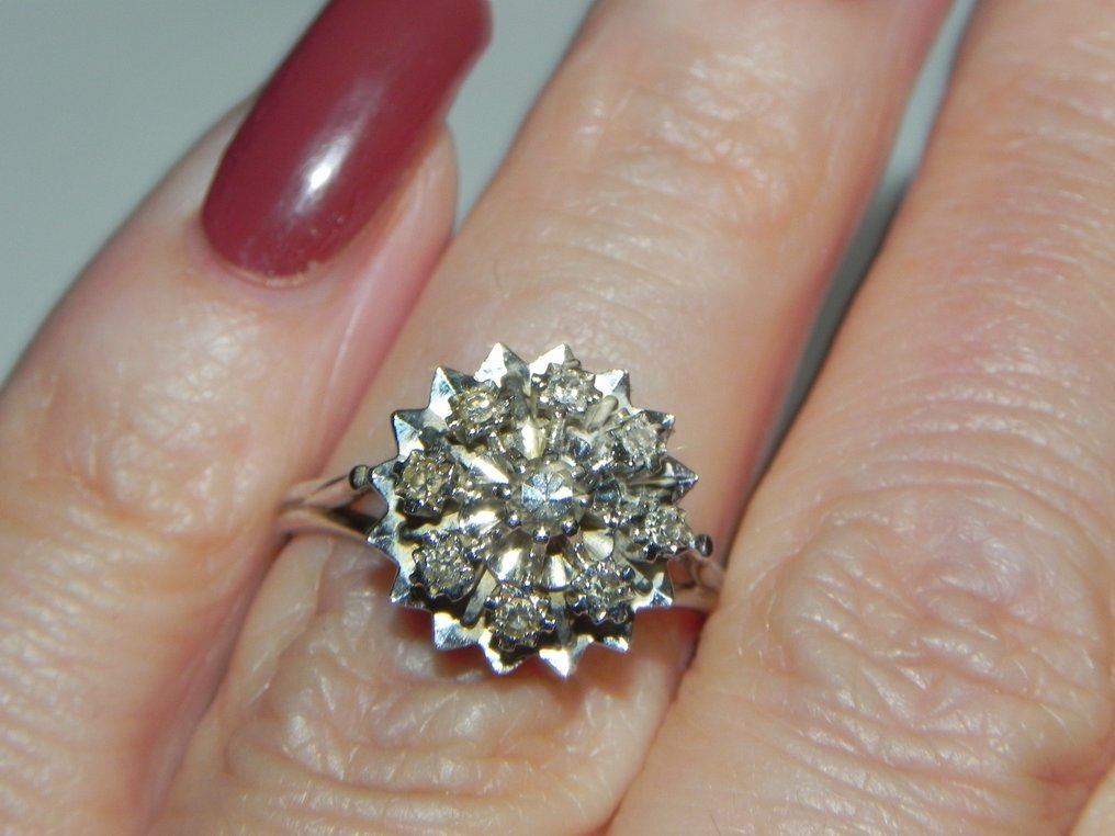 Δαχτυλίδι - 18 καράτια Λευκός χρυσός -  0.50ct. tw. - Διαμάντι #2.1