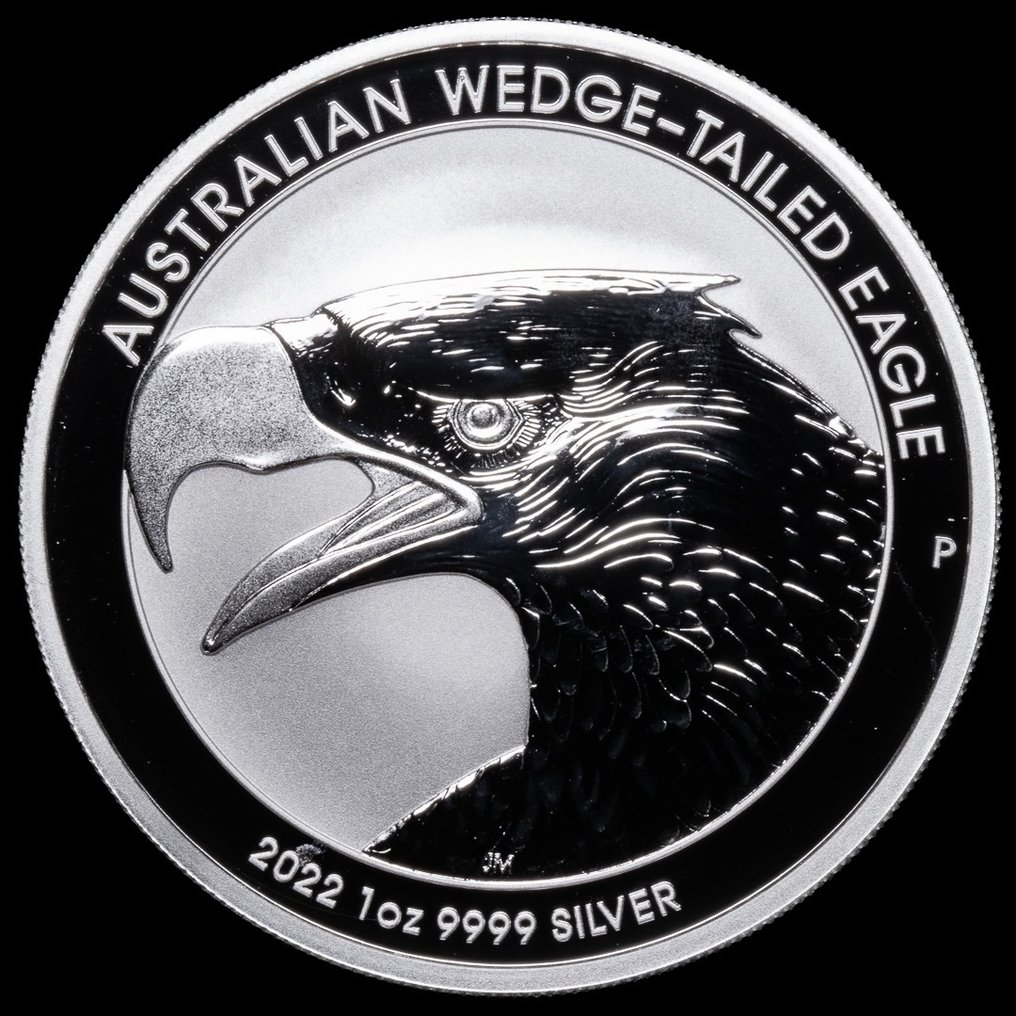 澳大利亞. 1 Dollar 2022 Australian Wedge-Tailed Eagle, 1 Oz (.999) (沒有保留價) #1.0
