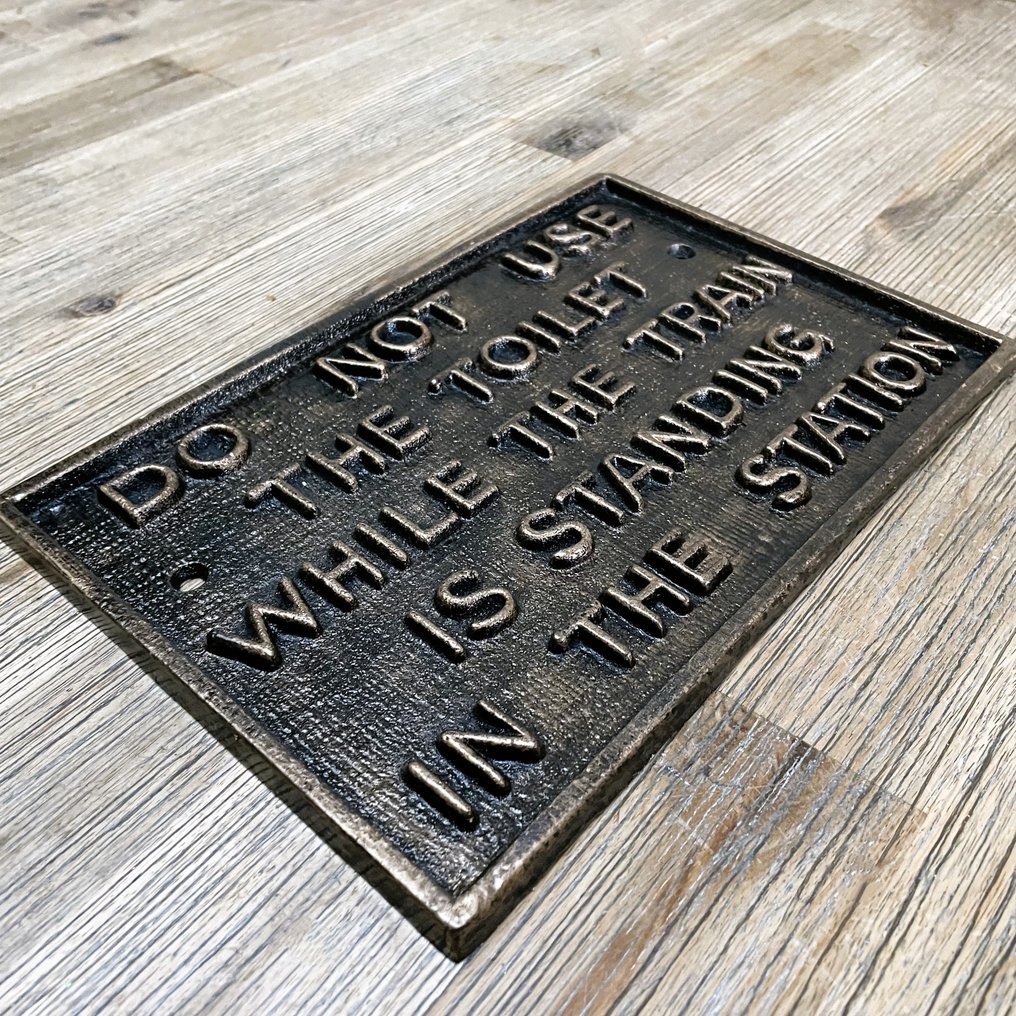 匾 - 铁路标志 - 铸铁 #2.1