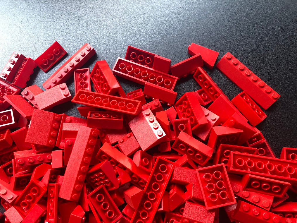 Lego - Geen serie - LEGO Partij van 1000 gram rode dakpannen #3.1