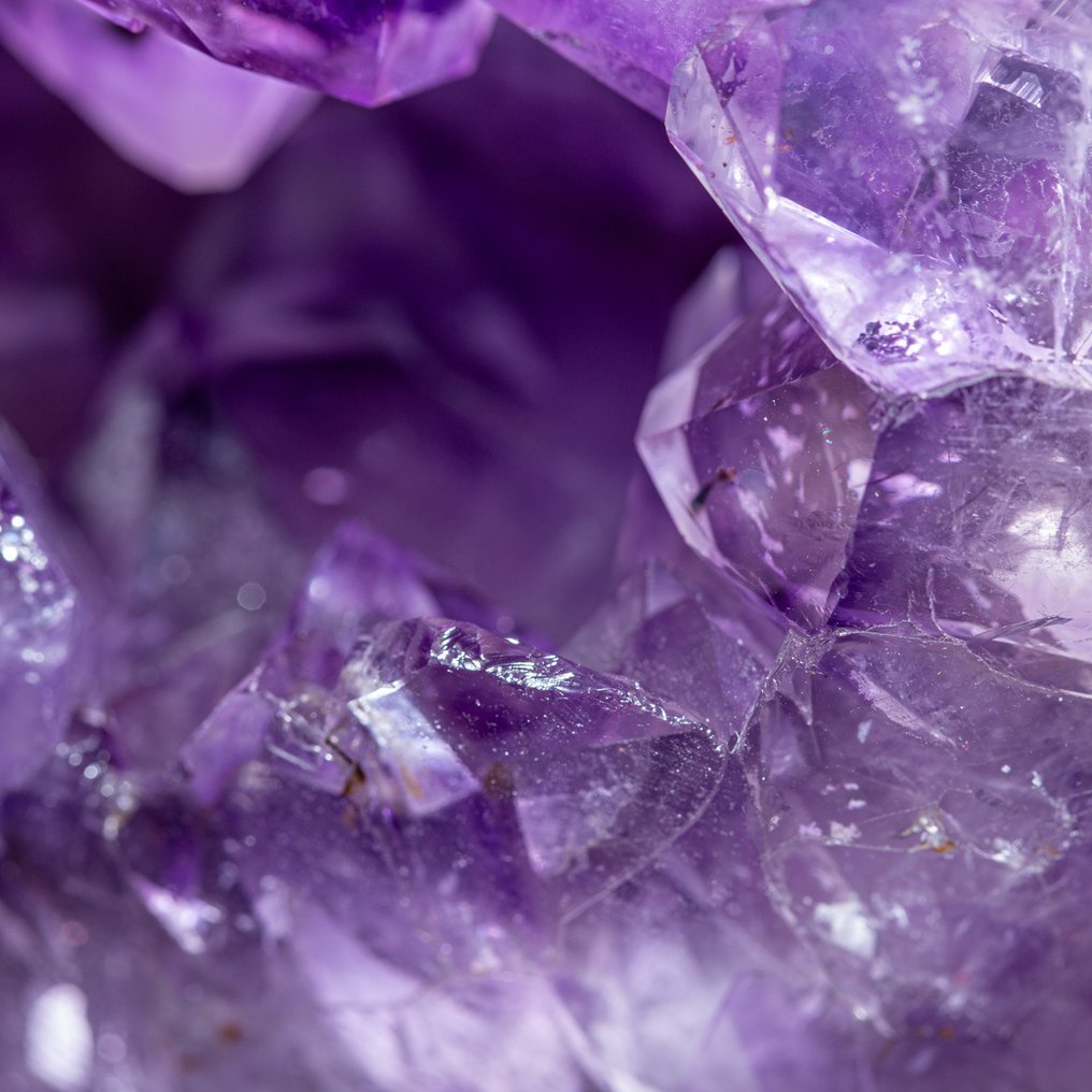 Μεγάλη σφαίρα από κρυστάλλους αμέθυστου - βαθύ μωβ Σφαίρα από αμέθοδος – Φυσικό θαύμα. - Ύψος: 138 mm - Πλάτος: 138 mm- 3372 g #3.2