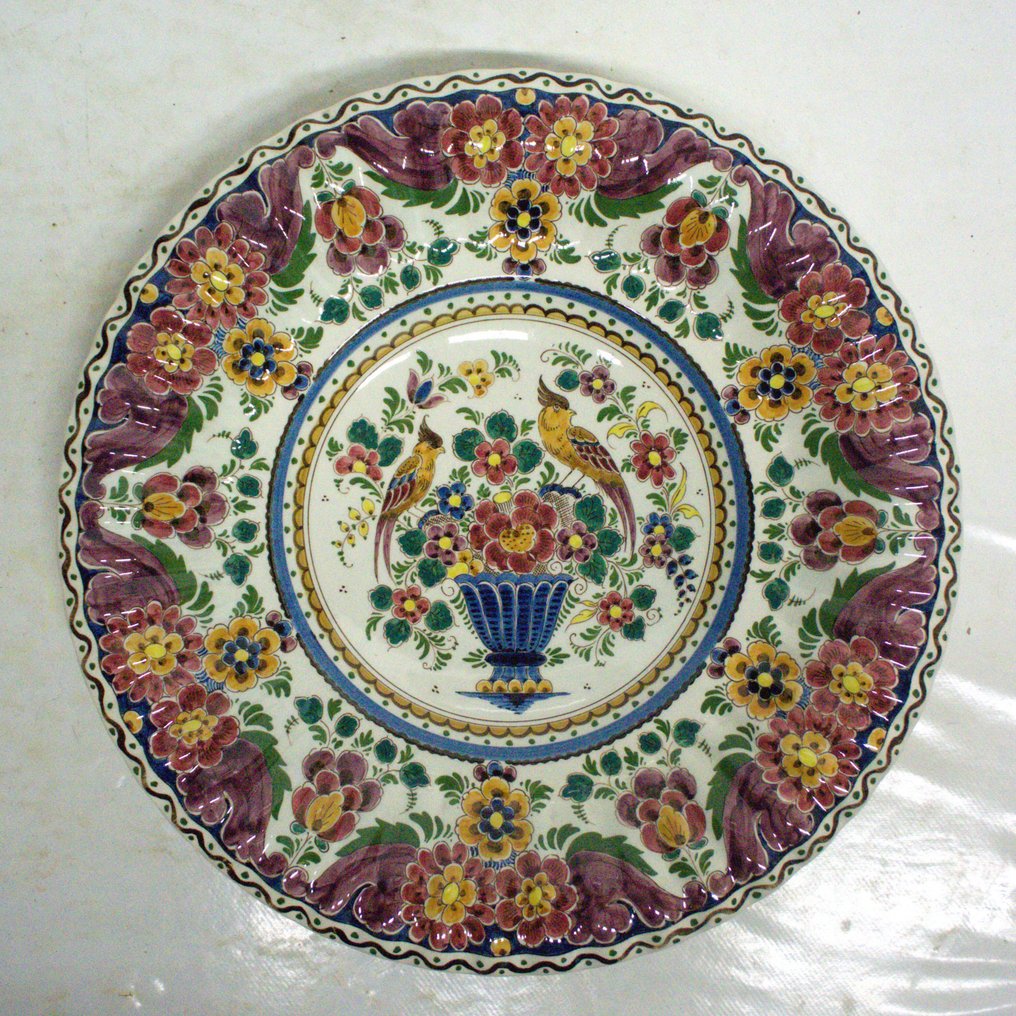 Velsen, Sassenheim - Plat - Faïence - Plat polychrome #1.1