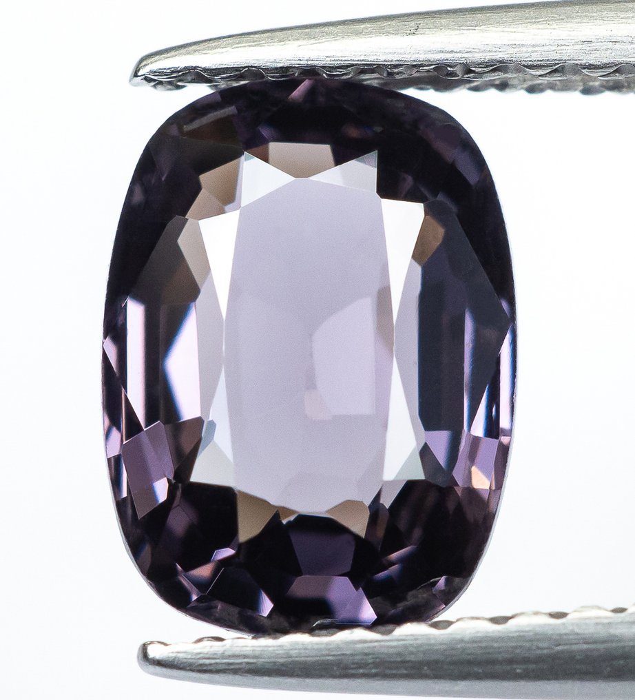 Zonder Minimumprijs Spinel  - 1.71 ct - Antwerp Laboratory for Gemstone Testing (ALGT) - Grayish Purple #1.1