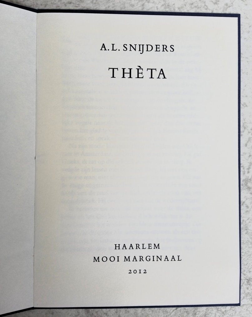 A.L. Snijders - Thèta & 26 ZKV [+6] - 2001-2023 #2.1