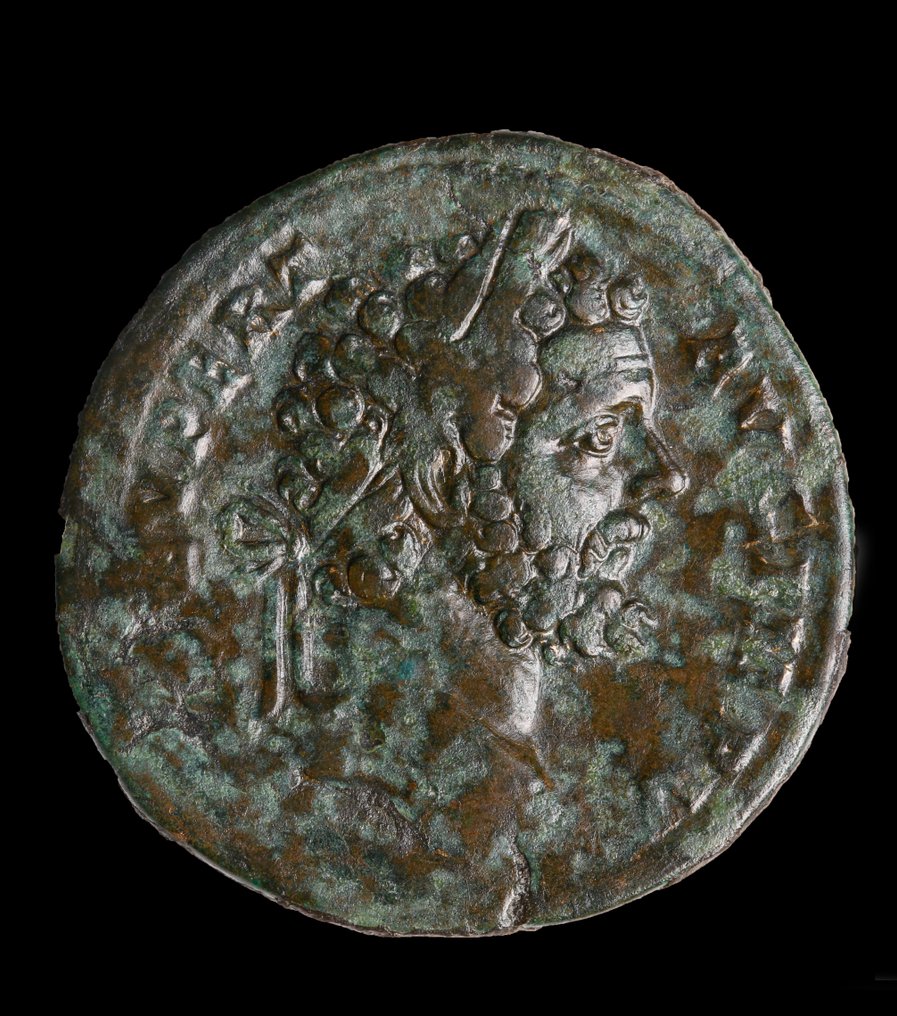 Römisches Reich. Septimius Severus (193-211 n.u.Z.). Sestertius Rome, AD 195 - Felicitas #1.1