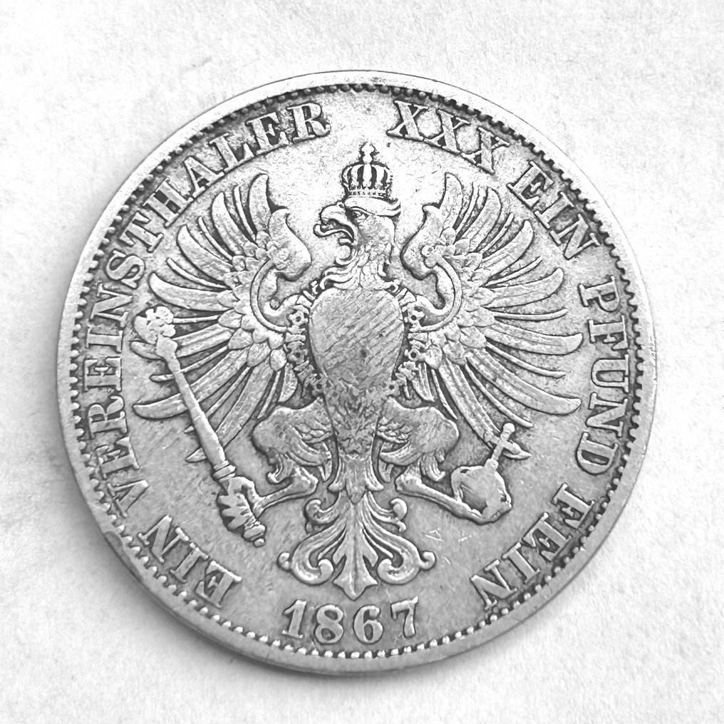 Germany, Prussia. Wilhelm I. (1861-1888). Vereinsthaler 1867  (No Reserve Price) #1.1