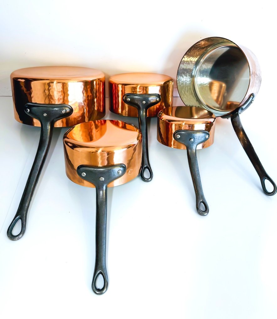 Made in France - Métier d'Art Le Dinandier - Cooking pot set (5) - Copper #2.1