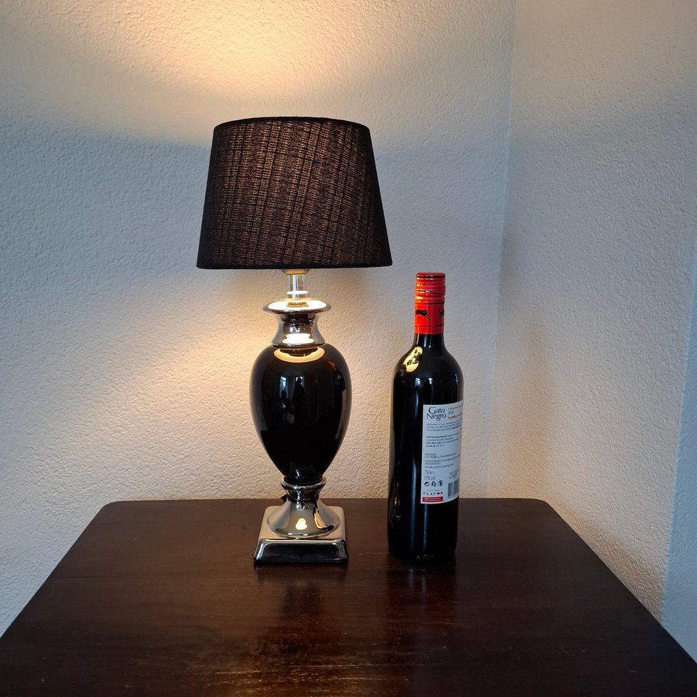 Lampa stołowa - Ceramika - Lampa stołowa z kloszem #1.1