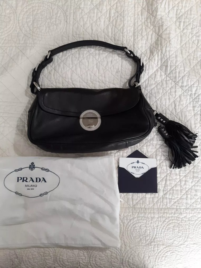 Prada - prada nero circle - Torebka na ramię #1.1