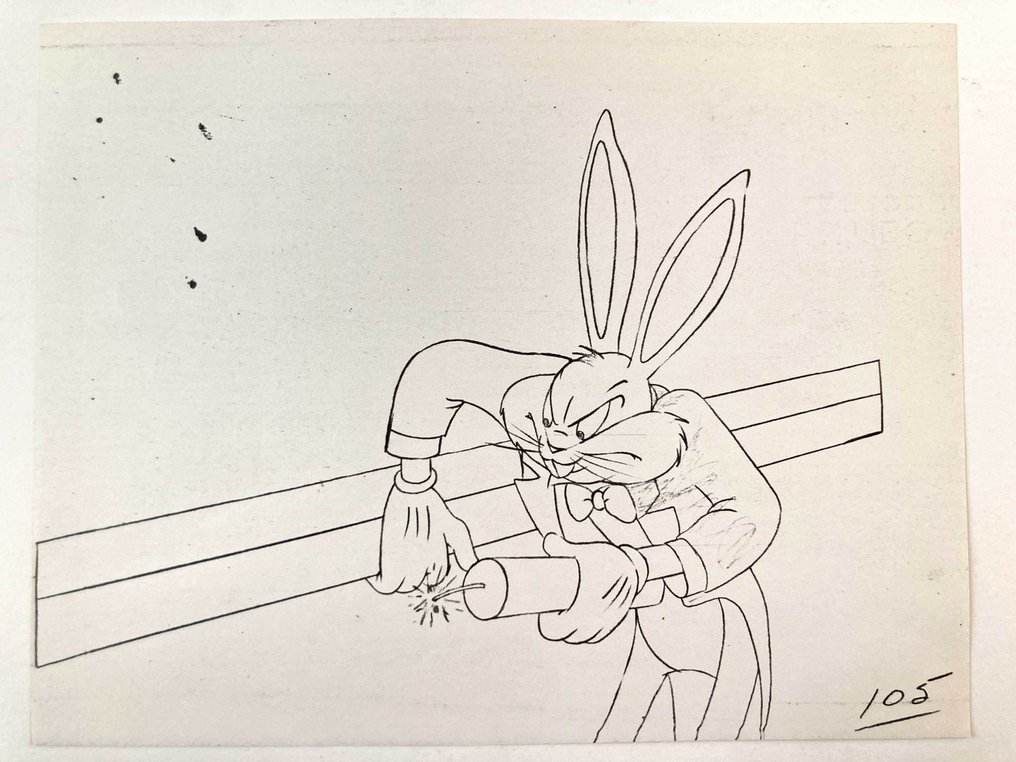 Warner Bros. Zestaw 10 kopii starych rysunków animowanych z 1949 roku - Bugs Bunny shorts - From Virgil Ross Archive #2.2