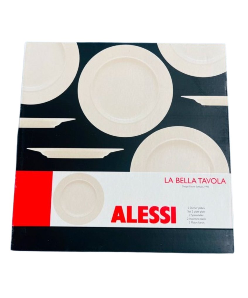 Alessi - Ettore Sottsass - Middagstallerken (6) - La Bella Tavola - Keramik - Middagstallerkener #1.2