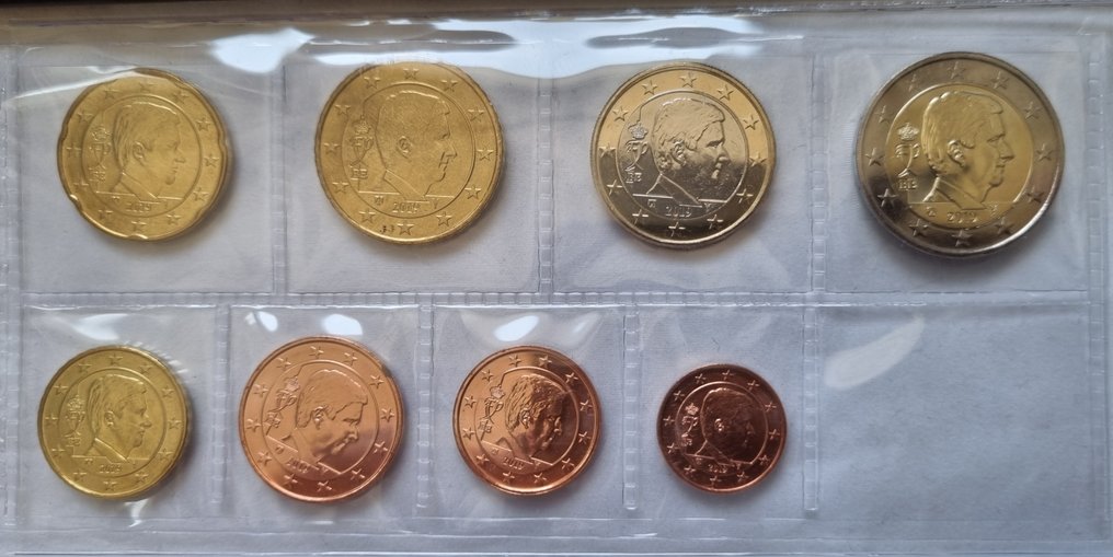 Bélgica. Year set / Series (1 Cent - 2 Euro) 2011/2019 (totaal 4 sets)  (Sem preço de reserva) #3.1