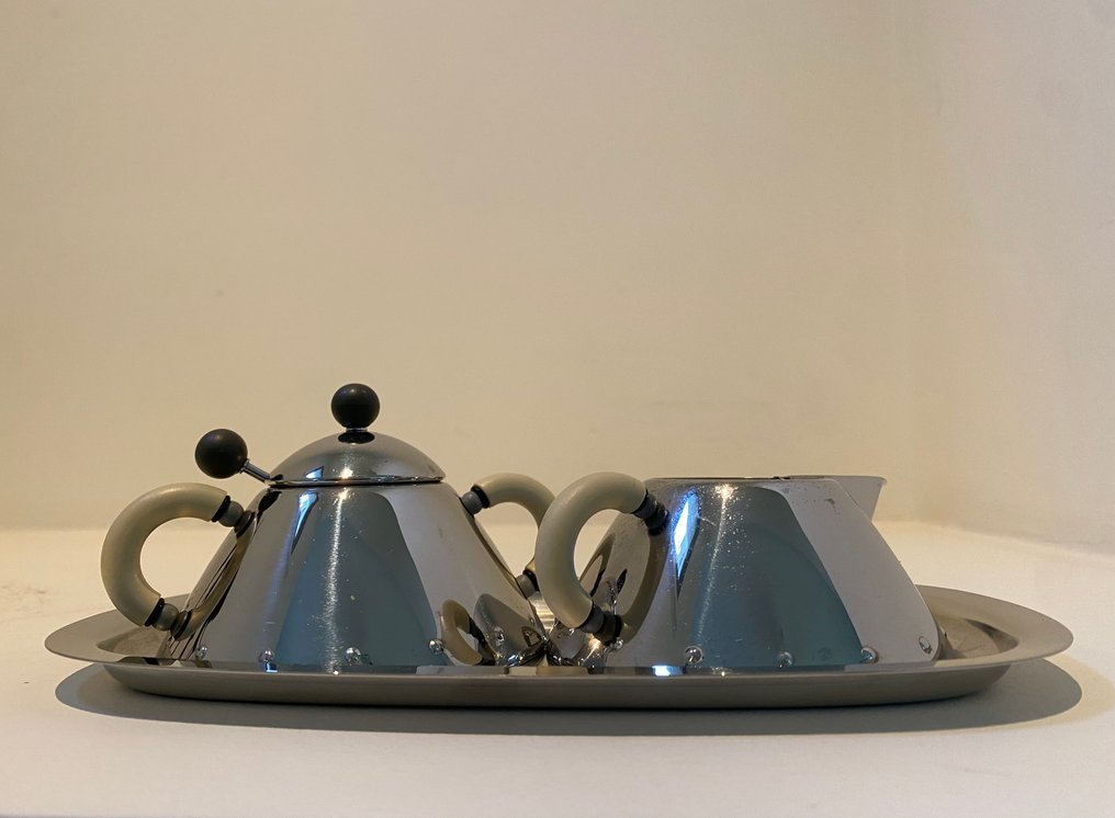 Alessi - Koffieservies (4) - Staal - Koffie set Alessi #1.1