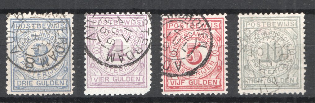 Hollandia 1884 - Bélyegek - NVPH PW1/PW7 #3.1