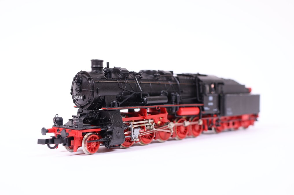 Roco H0 - 4112 - Locomotora de vapor con ténder (1) - BR 58 1556 - DB #1.1