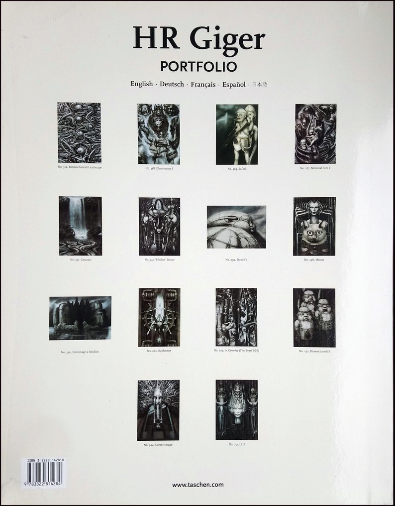 Signed, H.R. Giger - Konvolut H.R. Giger Taschen Portfolio + signierte Kunstkarte - 1993-2002 #1.2