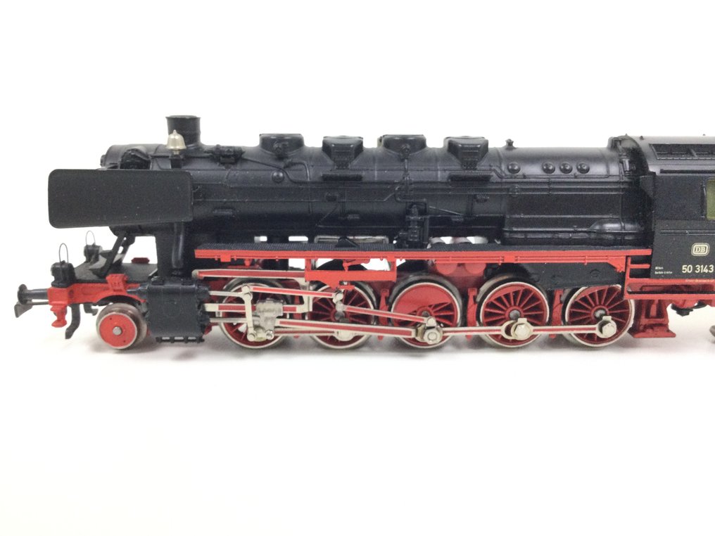 Märklin H0 - 3615 - Locomotora de vapor con ténder (1) - BR 50 con generador de humo y auxiliar de cabina - DB #2.2