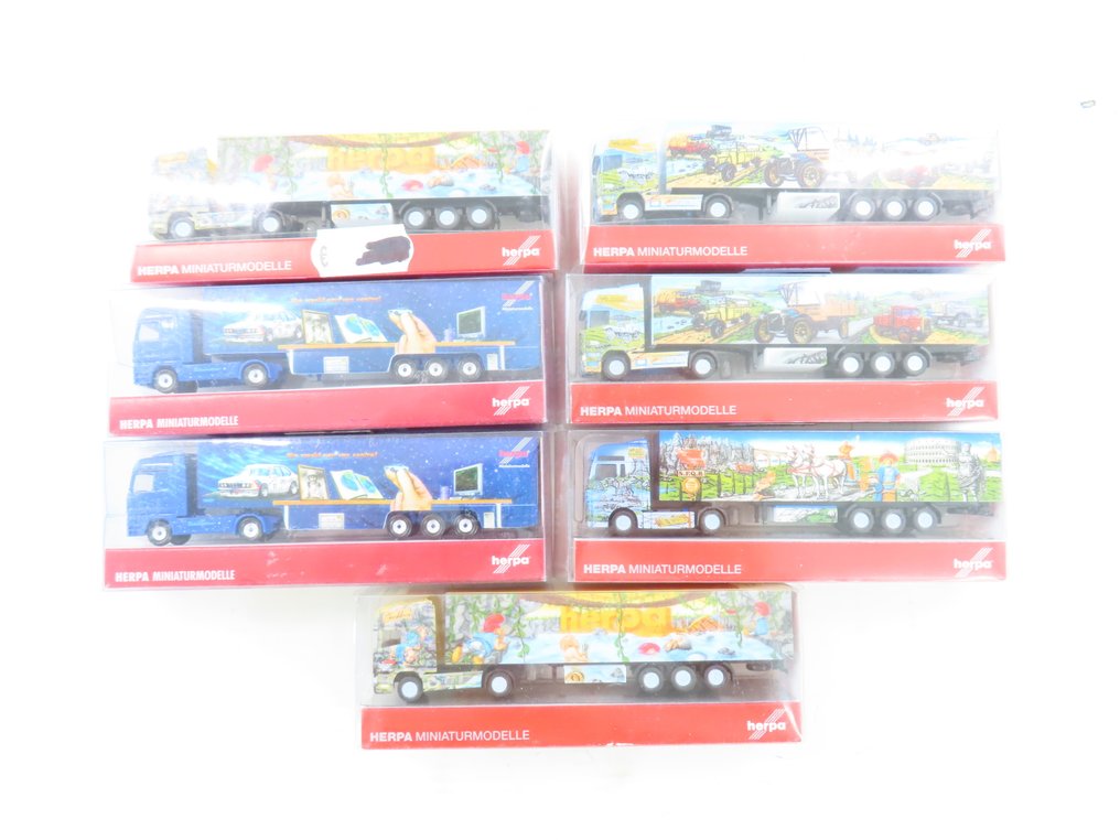 Herpa 1:160 - Modellbahnfahrzeuge (7) - 7 Werbetrucks unter anderem von Scania und MAN #3.1