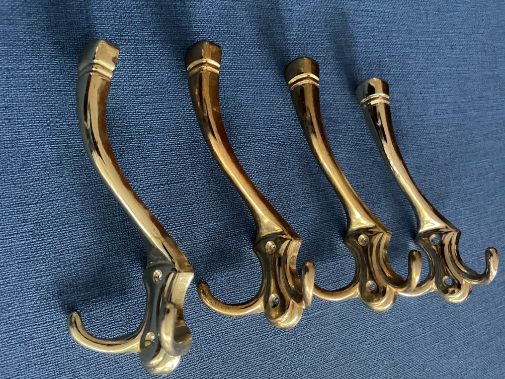 Coat rack (4) - Gilt brass #2.1