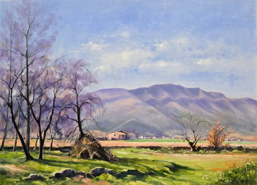 Narcís Oller (1945) - Paisaje de la Garrotxa #1.1