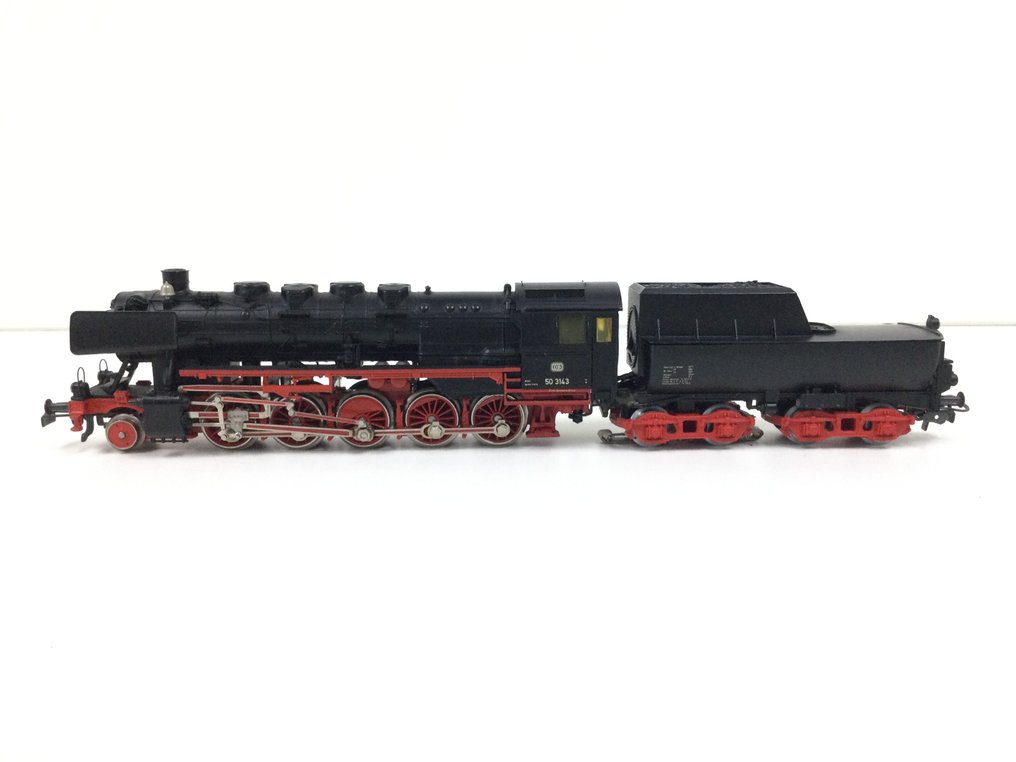 Märklin H0 - 3615 - Locomotora de vapor con ténder (1) - BR 50 con generador de humo y auxiliar de cabina - DB #2.1