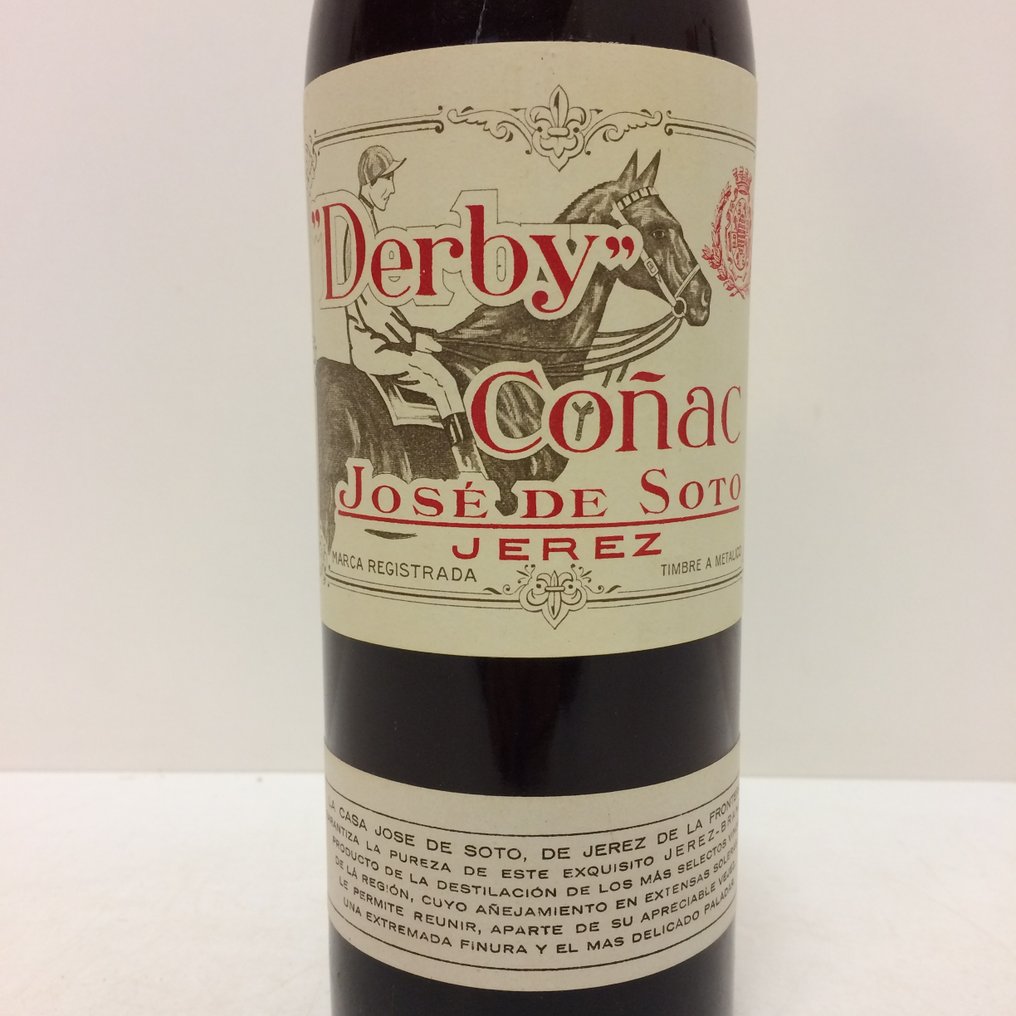 José de Soto - Coñac "Derby" Grand Prix  - b. 1930‹erne - n/a (75cl) #2.1