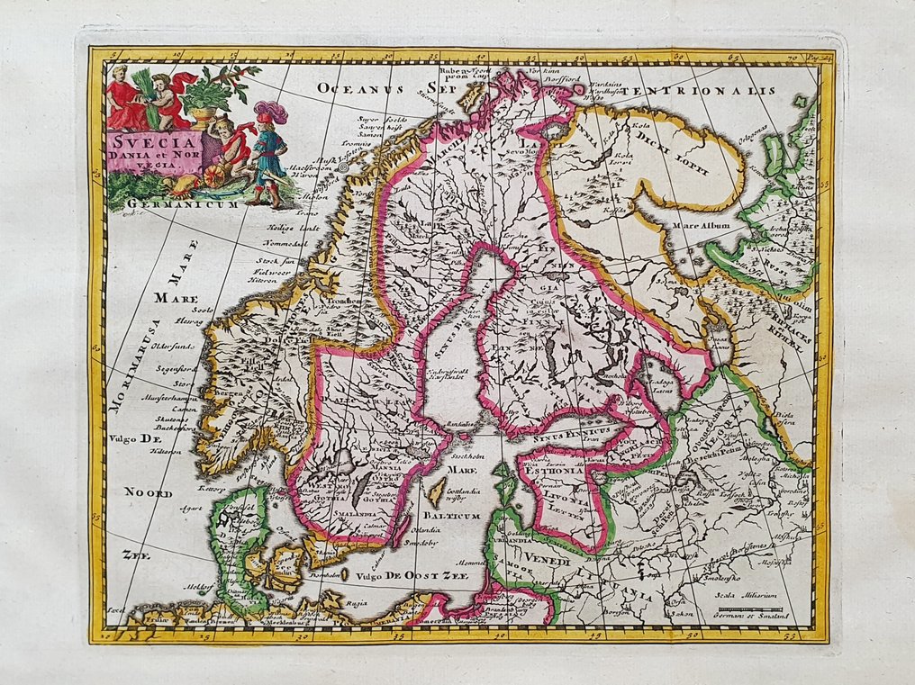 Europe - Scandinavia, Norway, Sweden, Denmark; John Senex / Philip Cluverius - Svecia, Dania et Norvegia Descriptio - 1701-1720 #1.1