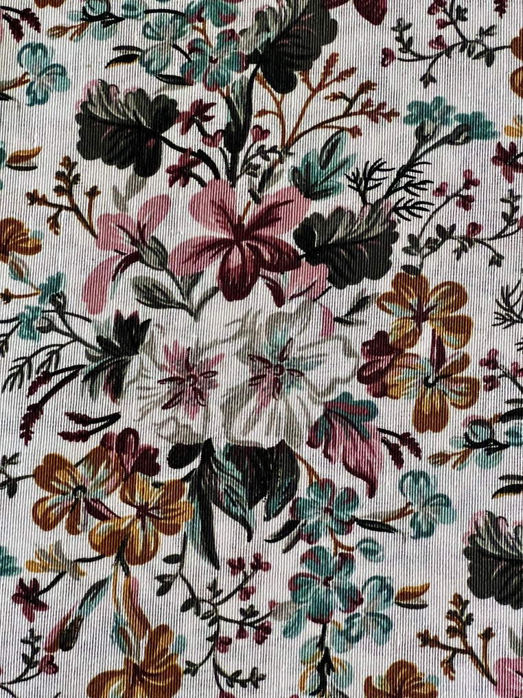 Large piece of floral print fabric for wall decoration or clothing