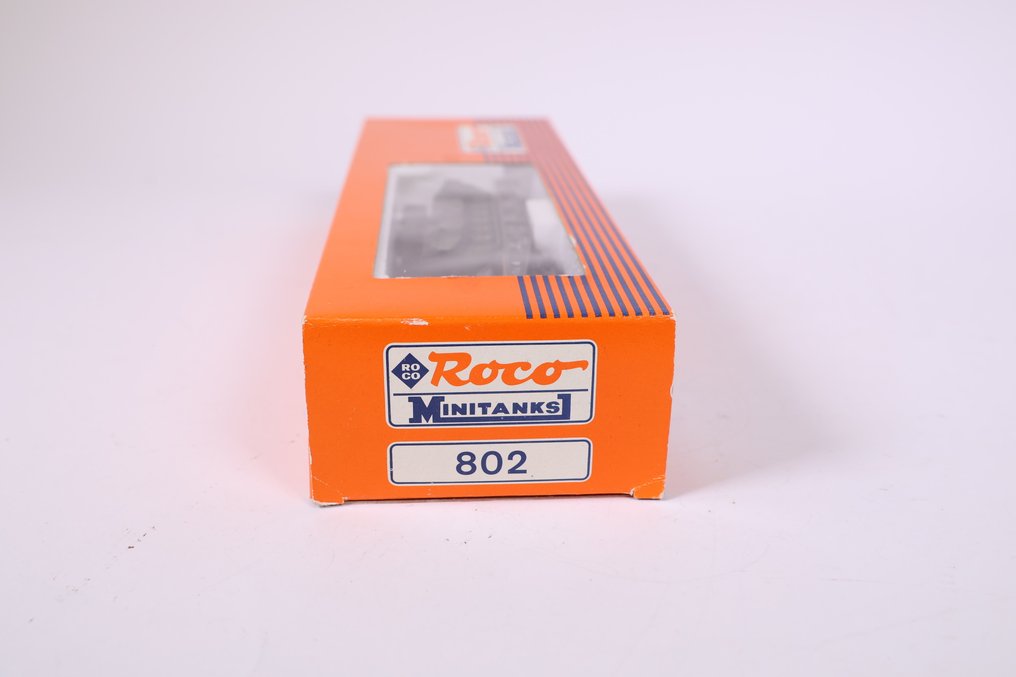 Roco H0 - 802 - Modeltog godsvogn (1) - Tung lastbil med Panzer Leopard - DB #4.3