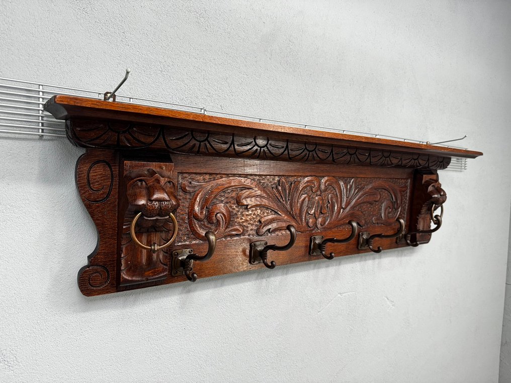 Mechelse kapstok met karakteristieke haken - Coat rack - Wood #1.1