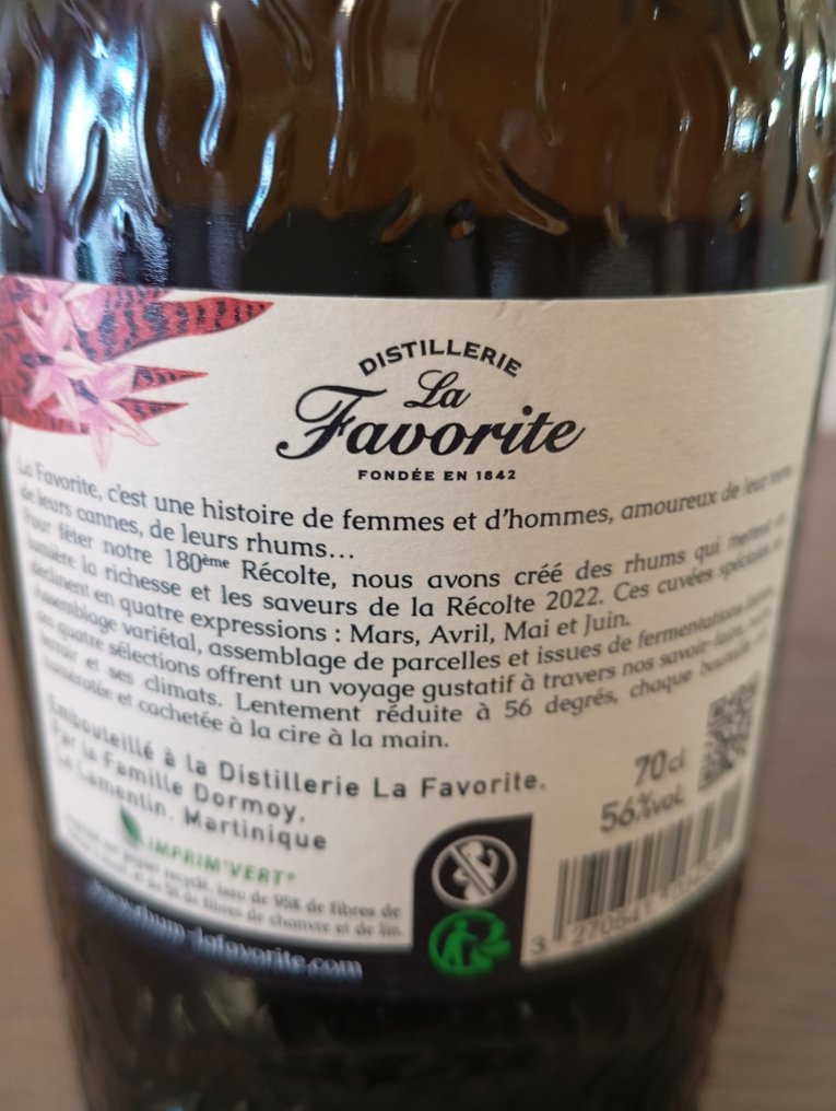 La Favorite 2022 - 180eme Récolte - Mai + Juin - 70cl - 2 buteleki #2.1