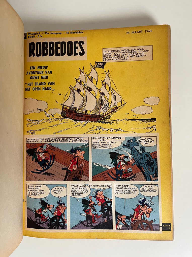 Robbedoes (magazine) - verzamelalbum 75 compleet met microverhalen - Het Ei en de Smurfen - 1 Album - First edition - 1960 #2.1