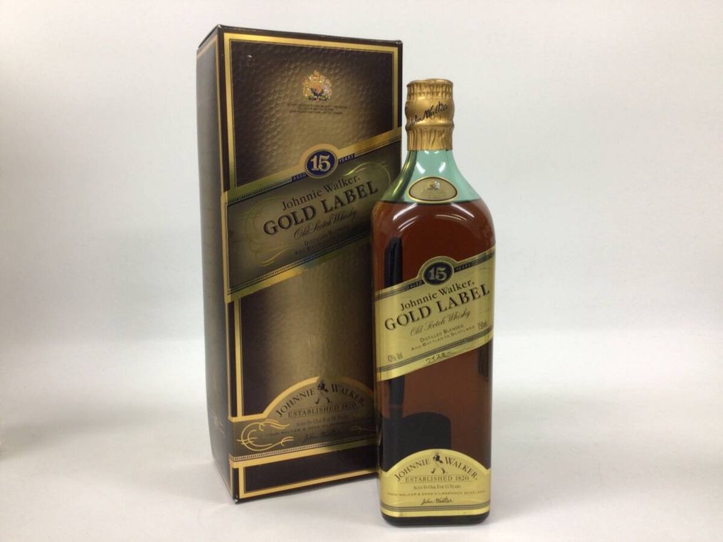 Johnnie Walker 15 years old - Gold Label  - b. 1990-luvun alku - 750ml #1.1