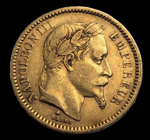 Francia. 20 Francs Or Napoleon III 1861 A - Paris  (Senza Prezzo di Riserva) #1.1