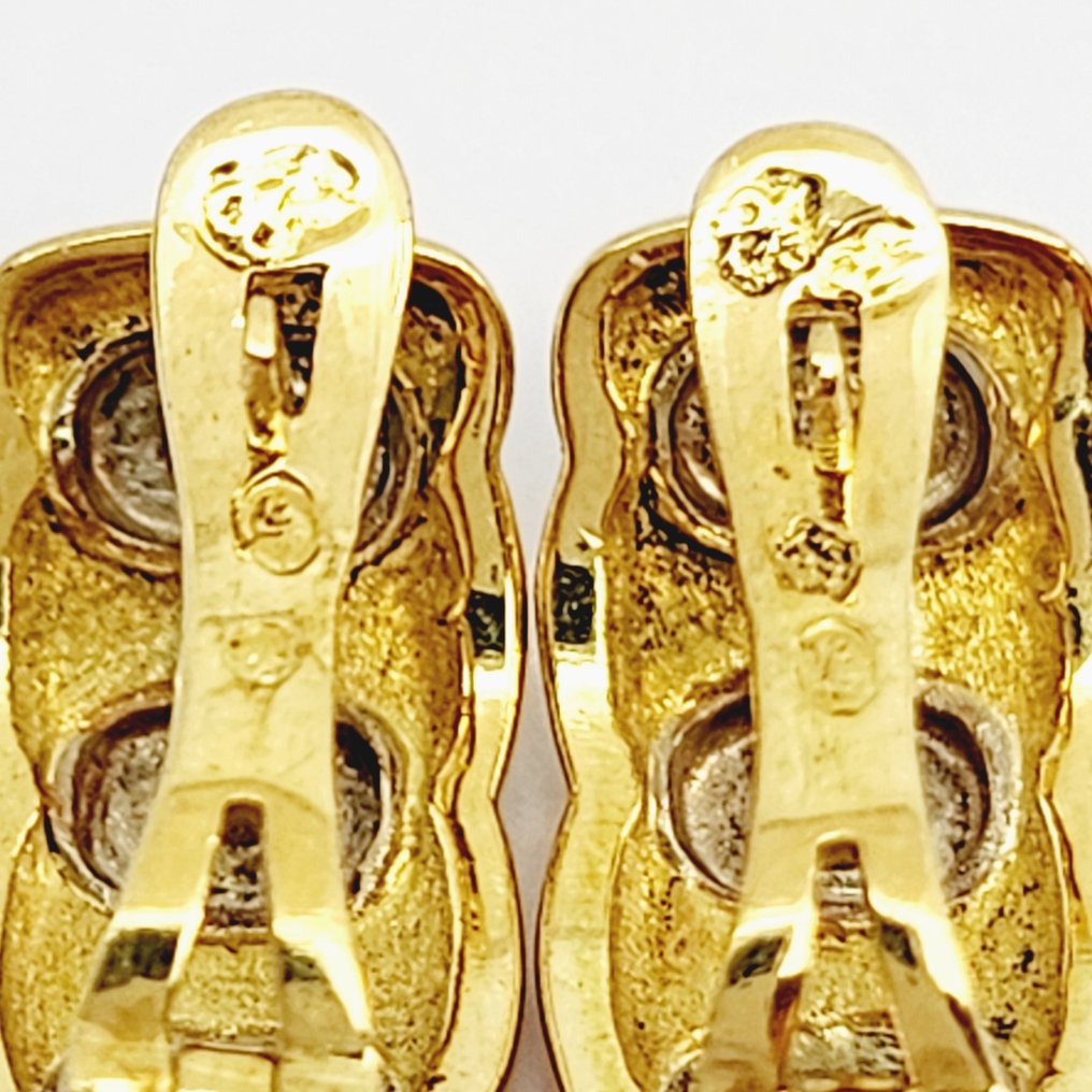 Σκουλαρίκια - 18 καράτια Κίτρινο χρυσό -  0.09ct. tw. Διαμάντι (Φυσικό)  #4.3