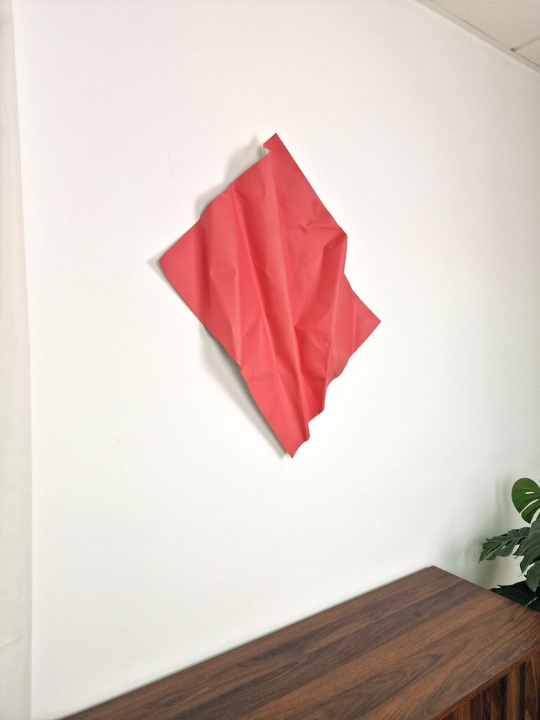 José Soler Art - Steel Silk. Salmon (Wall Sculpture) #2.2