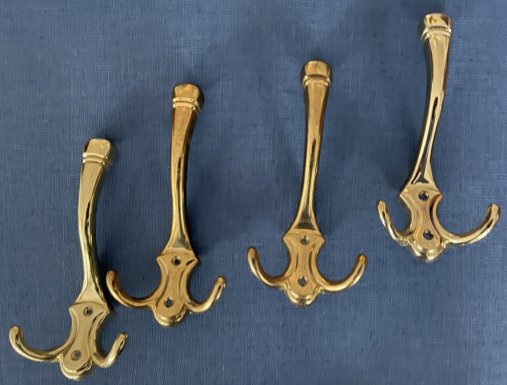 Coat rack (4) - Gilt brass #2.2