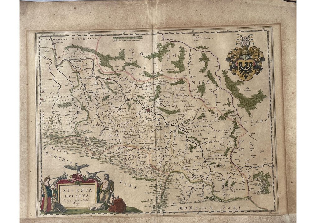 Europa - Schlesien, Polen; Joan Blaeu - Silesia Dvcatvs A. Martino Helwigio Nissense descriptus - 1621-1650 #1.2