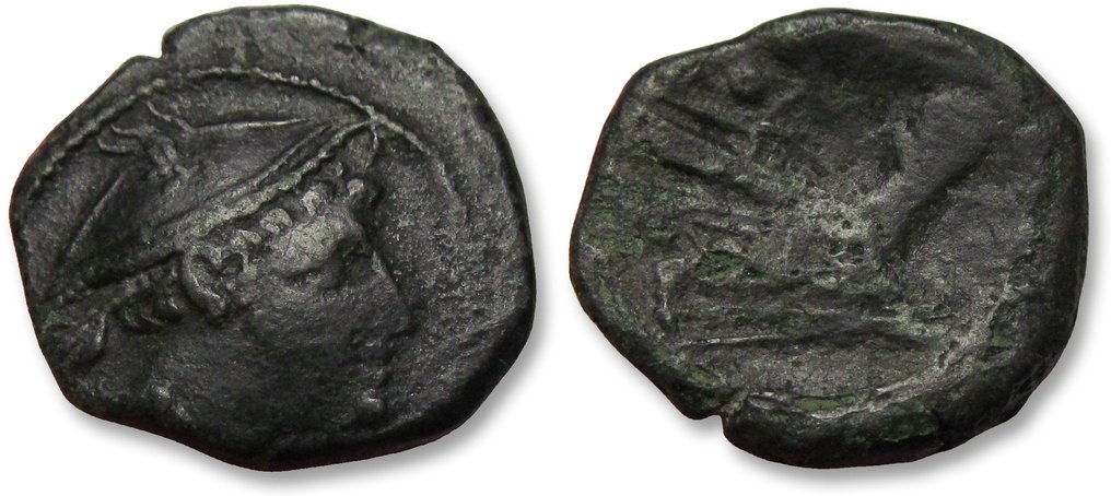 罗马共和国. Anonymous issue. Semuncia Rome mint circa 217-215 B.C. #2.1