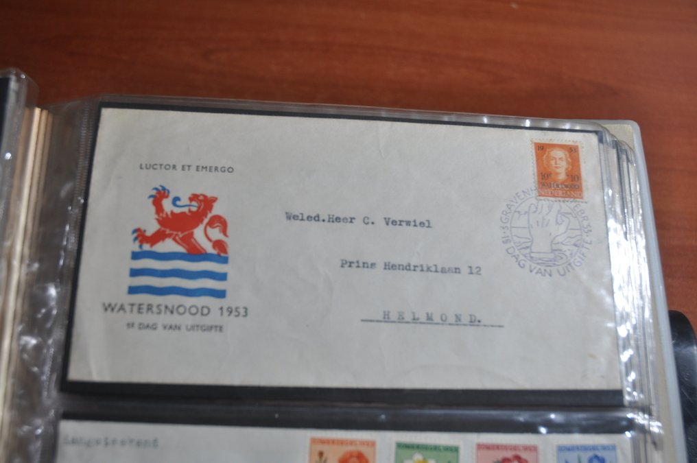 Olanda  - Colecție de 1953/1968 ale FDC într-un album cu mai multe altele mai bune #1.2